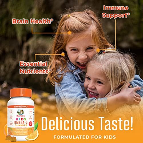 Kids Multivitamin Gummies & Vegan Omega 3 Gummies For Kids Bundle By