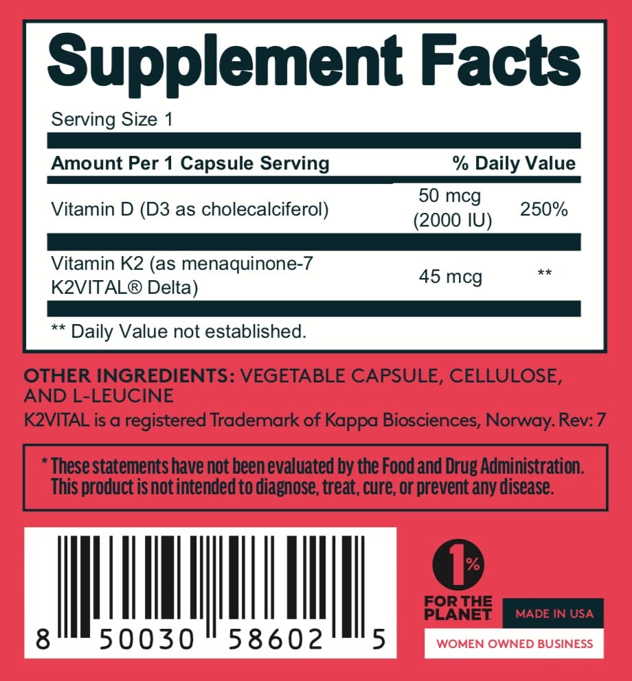 Needed ExpertlyFormulated Prenatal Vitamin D3/K2 For Fertility