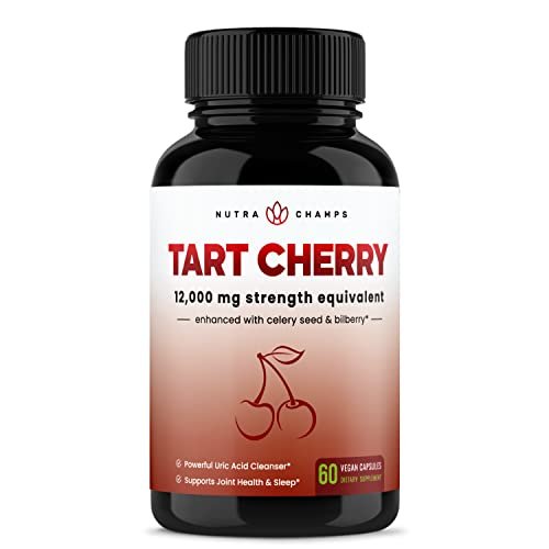 Organic Tart Cherry Extract Capsules Tart Cherry Supplement With