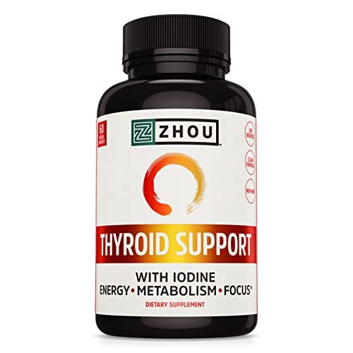 Zhou Thyroid Support Complex With Iodine Supplement, Increase Energy