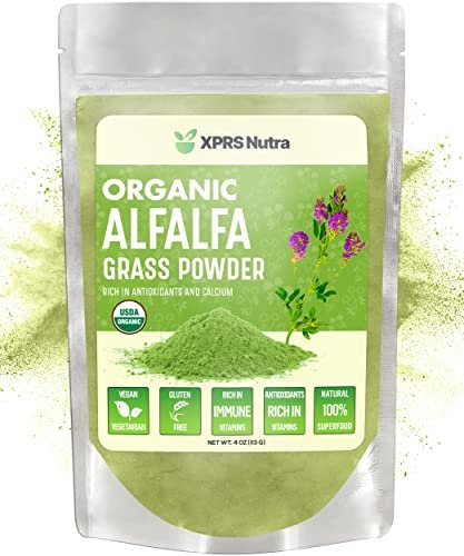 Xprs Nutra Organic Alfalfa Powder - Premium Vegan Alfalfa Supplement ...