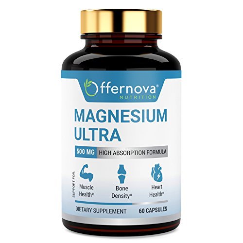 Offernova Magnesium Ultra High Absorption 500mg Vegan Magnesium Citrate And Oxide Complex