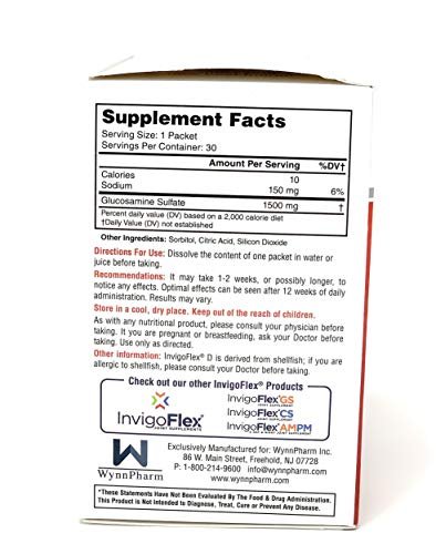 Invigoflex D - 1500Mg Of Glucosamine Sulfate Powder (Classic ...