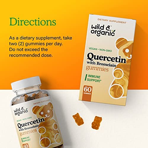 Wild & Organic Quercetin With Bromelain Gummies Bromelain Quercetin