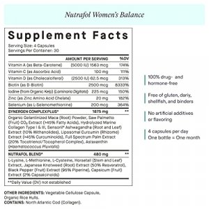 Nutrafol Women S Balance Menopause Supplement, Clinically Proven Hair Growth Supplement For Visibly Thicker Hair And Scalp Coverage Through Menopause