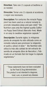 Bio Nutrition California Poppy Vegi-Caps, 60 Count