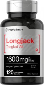 Longjack Tongkat Ali 1600 Mg | 120 Capsules | Longifolia Root Extract Powder | Testosterone Formula | Non-Gmo, Gluten Free | By Horbaach