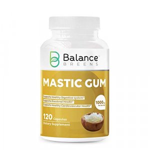 Mastic Gum 1000 mg Supplement - Supports Gastrointestinal Health, Digestive  System and Cardiovascular Health - 120 Count