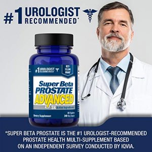 Super Beta Prostate Advanced Prostate Supplement For Men Reduce Bathroom Trips, Promote Sleep, Support Urinary Health & Bladder Emptying. Beta Sitost