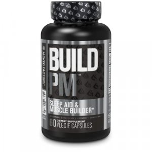 Build Pm Night Time Muscle Builder & Sleep Aid - Post Workout Recovery & Sleep Support Supplement W/Vitacherry Tart Cherry, Ashwagandha, Melatonin, M