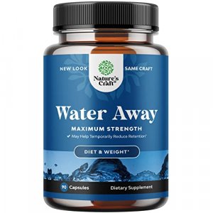 Water Away Supplement And Diuretic Pills - Water Retention Pills For Water Balance - Kidney Cleanse Supplement Enriched With Dandelion Leaf Extract V