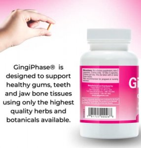 Gingiphase Natural Herbal Dental Support Supplement For Healthy Gums, Teeth, And Jaw Circulation