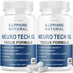 2 Pack) Neuro Tech Iq Brain Supplement Neurotech Iq Focus Formula Pills  (120 Capsules) - Imported Products from USA - iBhejo