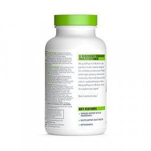 Musclepharm Essentials Multi-V+ Tablets, High Performance Multivitamin, 30 Servings
