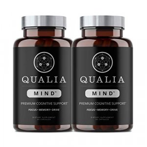 Qualia Mind Nootropics | Top Brain Supplement For Memory, Focus, Mental Energy, And Concentration With Ginkgo Biloba, Alpha Gpc, Bacopa Monnieri, Cel