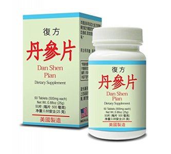 Fu Fang Dan Shen Pian Herbal Supplement Helps Cardiovascular Functions And Circulatory System, Remove Blood Stasis, Chest Distress And Angina 50 Tabl