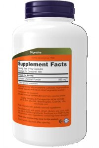 Now Supplements, Activated Charcoal Made From Coconut Shells, Non-Gmo Project Verified, Detox Support , 200 Veg Capsules