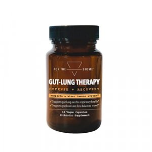 For The Biome Gut-Lung Therapy | Prebiotic, Probiotic, Postbiotic, Formula For All In One Gut Health | 14 Vegan Capsules