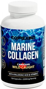 Marine Collagen Peptides Capsules With Hyaluronic Acid - Vital Collagen Proteins & Vitamin C For Skin Hair Joints, Capsulas De Colageno Marino Hidrol