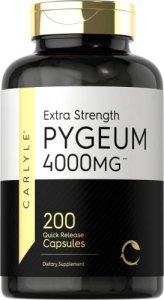 Pygeum Africanum Bark | 200 Capsules | High Potency Extract | Non-Gmo, Gluten Free Supplement | By Carlyle