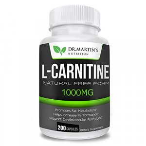 Extra Strength L-Carnitine - 200 Capsules - 1000Mg Per Serving - Boost Your Metabolism And Increase Performance