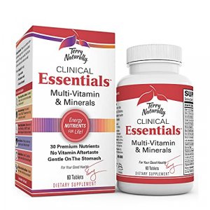 Terry Naturally Clinical Essentials - 60 Tablets - Multivitamin & Mineral Supplement With 30 Premium Nutrients, Gentle On The Stomach, No Vitamin Aft