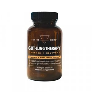 For The Biome Gut-Lung Therapy | Prebiotic, Probiotic, Postbiotic, Formula For All In One Gut Health | 30 Vegan Capsules
