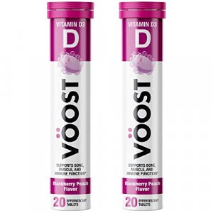 Voost, Vitamin D, Supports Bone, Muscle, And Immune Function , Contains Vitamin D3, Effervescent Vitamin Drink Tablet, No Sugar + Low Calorie Vitamin