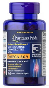 Glucosamine, Chondroitin & Msm With Omega 3, 6, 9, Joint Support, 60 Count By Puritan'S Pride 