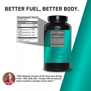 Omega Jym Fish Oil Capsules - Omega 3 Fatty Acids, Epa, Dha And Dpa | Jym Supplement Science | Omega, 120 Count