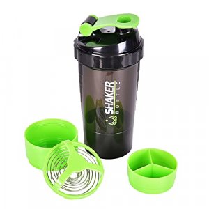 DV-Sports - Protein Shaker Bottle - Non Slip 3 Layer Twist Off 3oz