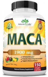 Organic Maca Root Black, Red, Yellow 1900 Mg Per Serving - 150 Vegan Capsules Peruvian Maca Root Gelatinized 100% Pure Non-Gmo Supports Reproductive 