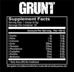 Redcon1 Grunt, Eaas, 30 Servings, Recover Faster, 9 Essential Amino Acids, Complete Protein Source (Cherry Lime)
