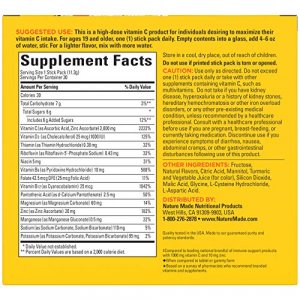 Nature Made Immunemax Fizzy Drink Mix, With Vitamin C, Vitamin D, And Zinc Supplement For Immune Support, Fast Absorption, 30 Stick Packs, 0.4 Ounce