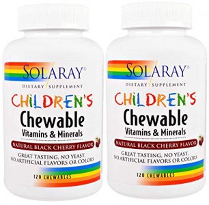 Children'S Chewable Vitamins & Minerals Solaray 120 Chewable, 2 Pack