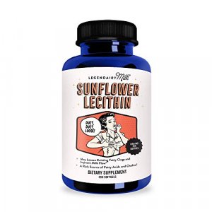 Legendairy Milk Sunflower Lecithin, 1200Mg Of Organic Sunflower Lecithin Per Softgel, 200 Count Bottle