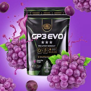 Advanced Genetics Gp3 Evo Creatine Hcl, Beta-Alanine & B Vitamins, Stimulant Free Pre-Workout, Post-Workout, Grape, 50 Servings