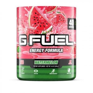 G Fuel Watermelon Energy Powder 9.8 Oz Tub (40 Servings) Natural Energy Drink Powder, Energy And Focus Supplement