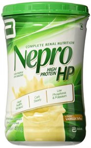 Abbott Nepro Hp Powder Vanilla - Carb Steady Nutrition High Energy Feed - Vanilla (400 Gms) For Renal Impairment & Dialysis Patients