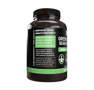 Pure Original Ingredients Green Coffee Bean Extract (365 Capsules) No Magnesium Or Rice Fillers, Always Pure, Lab Verified