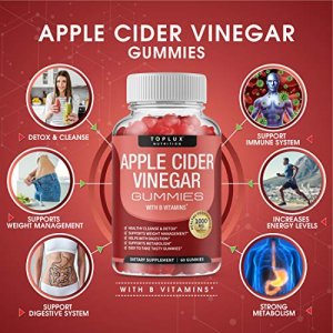 Apple Cider Vinegar Gummies - 1000Mg Organic Acv With The Mother For Immune System, Detox & Cleanse, Gummy Alternative To Apple Cider Vinegar Capsule