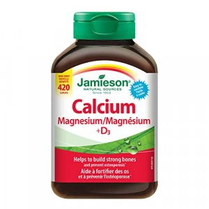 Jamieson Calcium Magnesium With Vitamin D3 Tablets, 420 Caplets