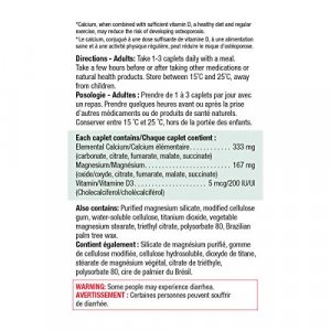 Jamieson Calcium Magnesium With Vitamin D3 Tablets, 420 Caplets