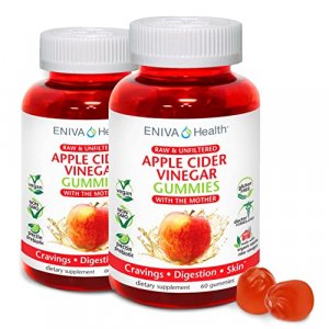 Apple Cider Vinegar Gourmet Gummy Vitamins 2 Pack 120 Ct Usda Organic Acv Vegan Gluten Free Non-Gmo With The Mother B9 B12 Beetroot Pomegranate Weigh