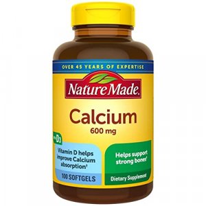 Nature Made Calcium 600 Mg With Vitamin D Liquid Softgels 100 Ea (Pack Of 2)