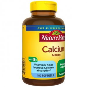 Nature Made Calcium 600 Mg With Vitamin D Liquid Softgels 100 Ea (Pack Of 2)