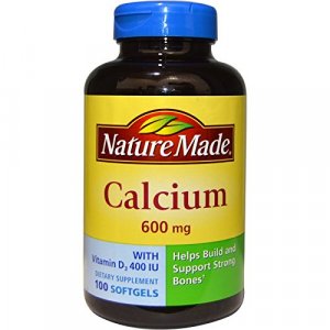 Nature Made, Calcium With Vitamin D3 400 Iu, 600 Mg, 100 Softgels - 2Pc