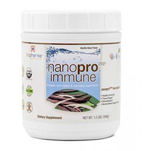 Biopharma Scientific Nanopro Immune Undenatured Whey Protein Powder | Vanilla Bean Flavor | 30 Servings | Colostrum, Iron, Calcium, Grass Fed Cows, P
