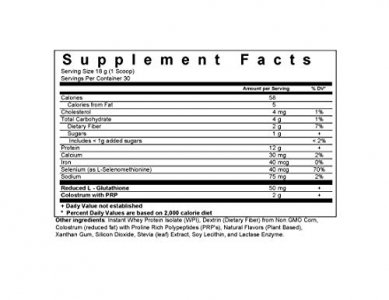 Biopharma Scientific Nanopro Immune Undenatured Whey Protein Powder | Vanilla Bean Flavor | 30 Servings | Colostrum, Iron, Calcium, Grass Fed Cows, P