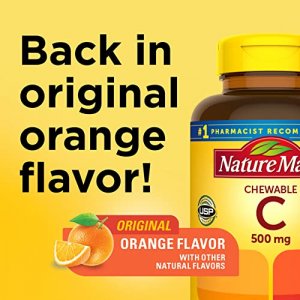 Nature Made Chewable Vitamin C 500 Mg Tablets, 150 Count Value Size To Help Support The Immune System (Pack Of 3)